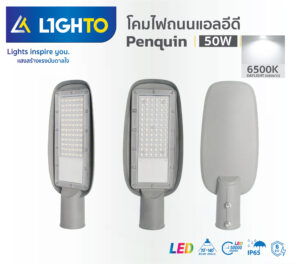 โคมไฟถนน Lighto-LED streetlilght-PENGUIN-50W