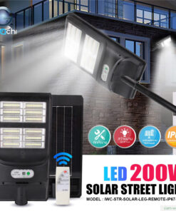 Iwachi-โคมไฟถนน-IWC-STR-SOLAR-LEG-RMT-IP67-200W