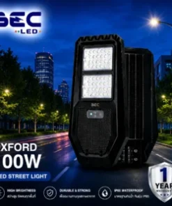 โคมไฟถนน led โซลาร์เซลล์ bec รุ่น oxford ขนาด 60w copy