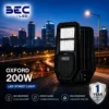 โคมไฟถนน LED โซลาร์เซลล์ BEC รุ่น Oxford ขนาด 200W โคมไฟถนน led โซลาร์เซลล์ bec รุ่น oxford ขนาด 200w