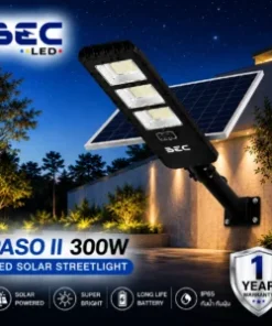 โคมไฟถนน led โซลาร์เซลล์ bec รุ่น paso ii ขนาด 200w copy