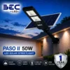 โคมไฟถนน led โซลาร์เซลล์ bec รุ่น paso ii ขนาด 50w