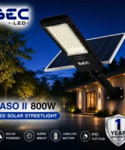 โคมไฟถนน led โซลาร์เซลล์ bec รุ่น paso ii ขนาด 400w copy