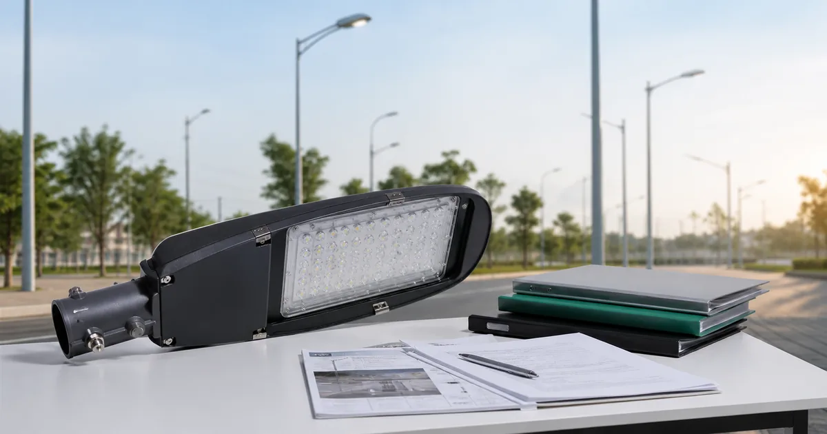 โคมไฟถนน LED สำหรับงานราชการ พร้อมเอกสาร มอก. และ MiT